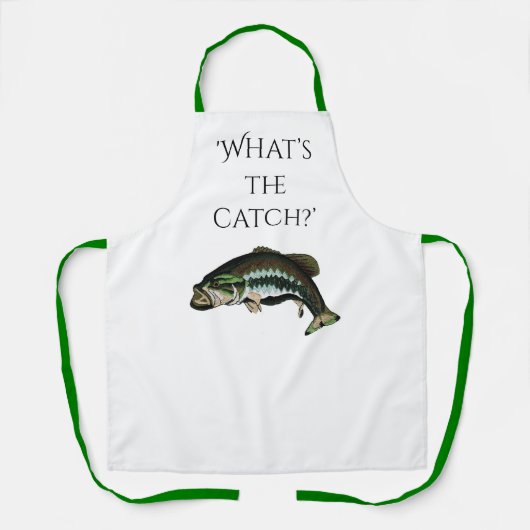 "Wat is de vangst?" Schort (Voorkant)
