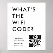 Wat is de WiFi-code? | QR-code scannen om te verbi Poster (Voorkant)
