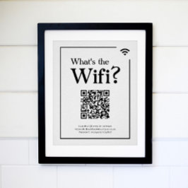 Wat is de Wifi? Teken voor Vacation Rental Home Poster