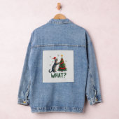 Wat is die grappige kat die kerstboom omver duwt K Denim Jacket (Hangar)