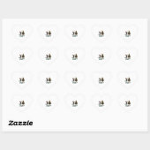 Wat is die grappige kat die kerstboom omver duwt K Hart Sticker (Vel)