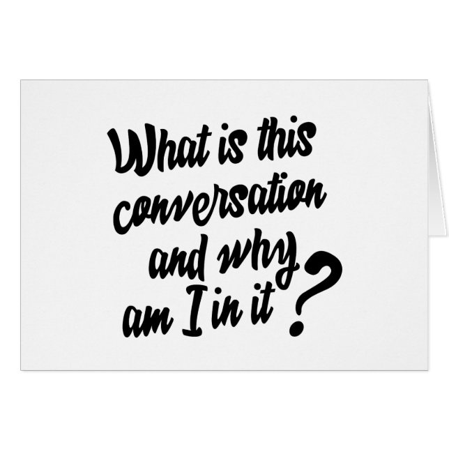 Wat is dit gesprek en waarom zit ik erin? (Voorkant Horizontaal)