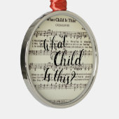 Wat is dit kind? metalen ornament (Rechts)