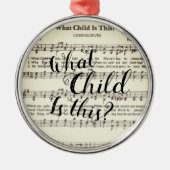 Wat is dit kind? metalen ornament (Voorkant)