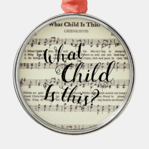 Wat is dit kind? metalen ornament