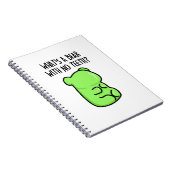 Wat Is Een Beer Zonder Tanden Grappige Gummy Beer  Notitieboek (Rechterzijde)