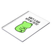 Wat Is Een Beer Zonder Tanden Grappige Gummy Beer  Notitieboek (Linkerzijde)