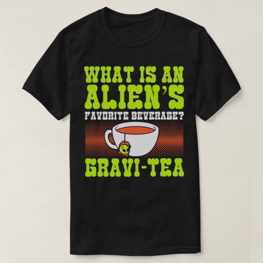 Wat is een favoriete drank Gravitea T-shirt (Design voorkant)