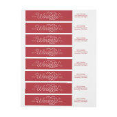 Wat is een geweldig jaar oud label met retouradres (Vel)