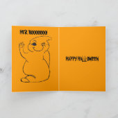 , WAT IS EEN GIRL GHOST HAAR BOYFRIEND-kaart Kaart (Binnen)