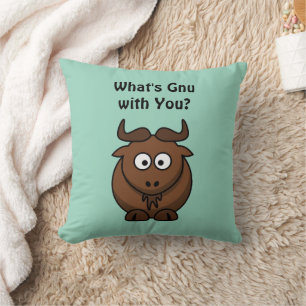 Wat is een grappige Buffalo Cartoon Animal Pun? Kussen