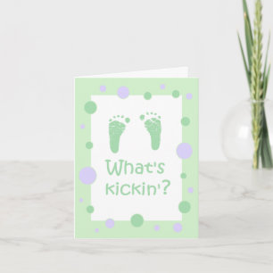 Wat is een Kickin' baby shower uitnodiging