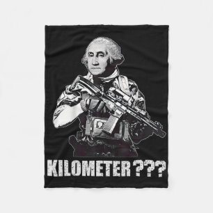 Wat Is Een Kilometer George Washington Meme Grappi Fleece Deken