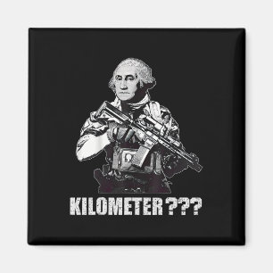 Wat Is Een Kilometer George Washington Meme Grappi Magneet