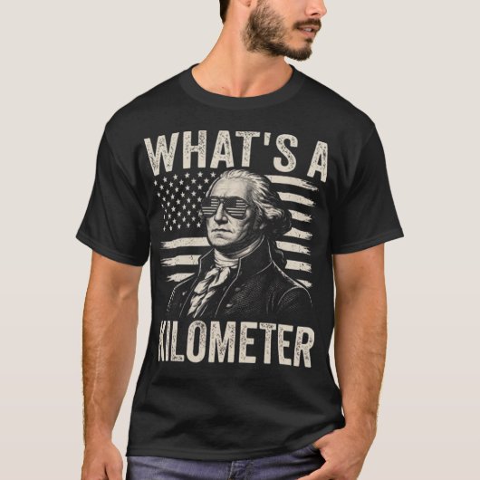Wat is een kilometer t-shirt (Voorkant)