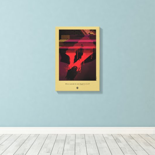 Wat is een Lege Cup? Canvas Afdruk (Insitu (Houten vloer))