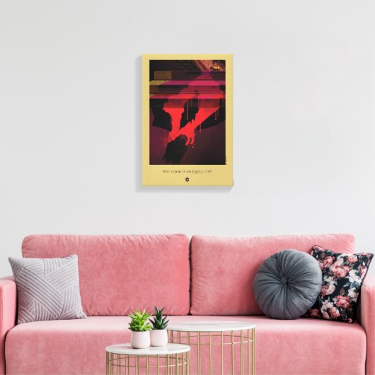 Wat is een Lege Cup? Canvas Afdruk (Insitu (Woonkamer))