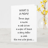"WAT IS EEN MOM" - DE MOM'S GROTE DAG KAART (Gele Bloem)