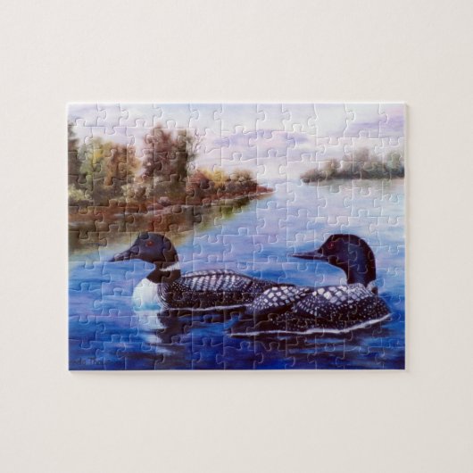 Wat is een Paar Loon Puzzle Legpuzzel (Horizontaal)
