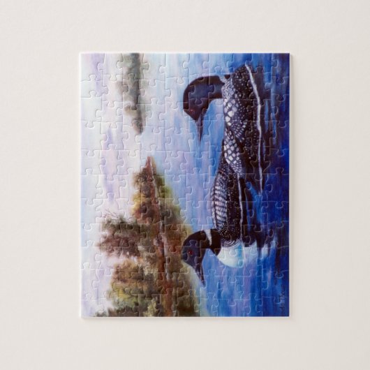 Wat is een Paar Loon Puzzle Legpuzzel (Verticaal)