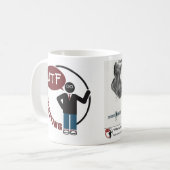 Wat is een paar pixels? koffiemok (Voorkant links)