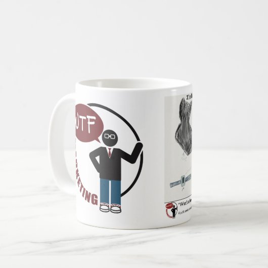 Wat is een paar pixels? koffiemok (Voorkant links)