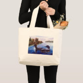 Wat is een paarse bliksverpakking grote tote bag (Voorkant (product))