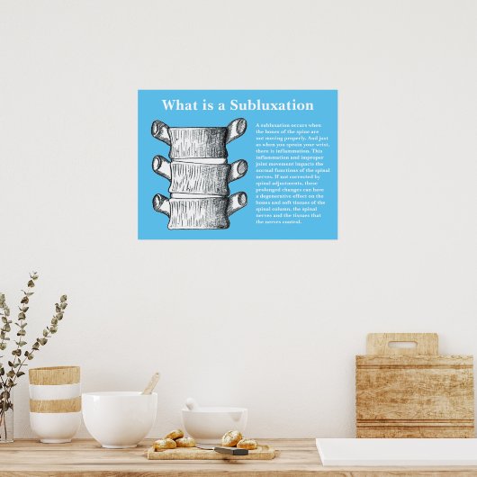 Wat is een Subluxe Chiropractisch Poster Editable (Keuken)