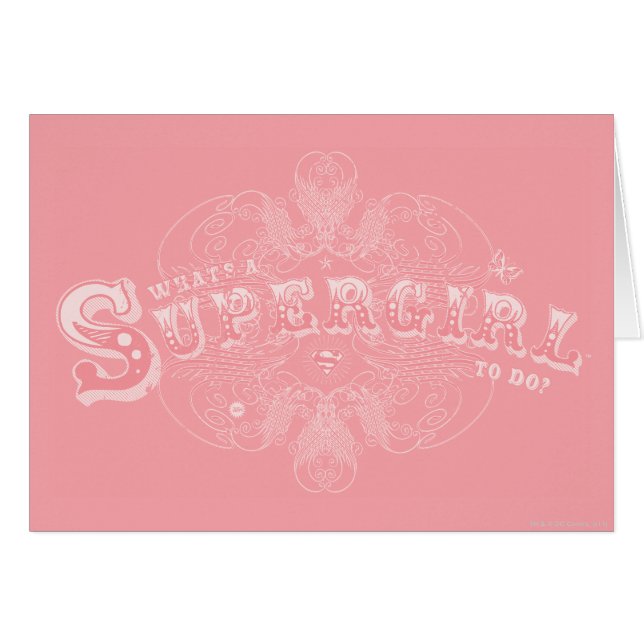Wat is een Supergirl om Roze te doen? (Voorkant Horizontaal)