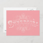 Wat is een Supergirl om Roze te doen? Briefkaart (Voorkant / Achterkant)