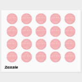 Wat is een Supergirl om Roze te doen? Ronde Sticker (Vel)