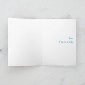 Wat is een vader. Jij. Jij bent een vader. Kaart (Binnen)