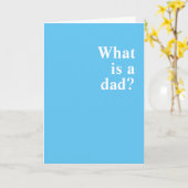 Wat is een vader. Jij. Jij bent een vader. Kaart (Gele Bloem)