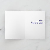 Wat is een vader? Jij. Jij bent een vader. Kaart (Binnen)