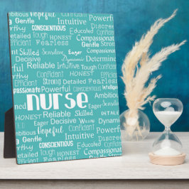 Wat is een verpleegster.....in blauw fotoplaat