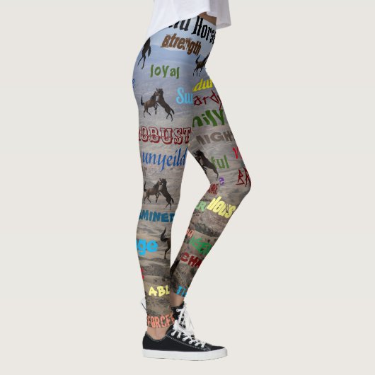 Wat is een wild paard leggings (Rechts)