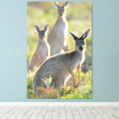 WAT IS ER! 32x48 Canvas Afdruk (Insitu (Houten vloer))