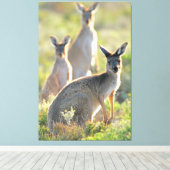 WAT IS ER! 40x60 Canvas Afdruk (Insitu (Houten vloer))