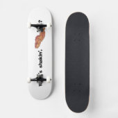 Wat is er aan de hand Bacon Skateboard Grappig (Voorkant)