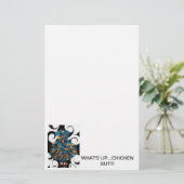 Wat is er aan de hand? briefpapier (Staand voorkant)