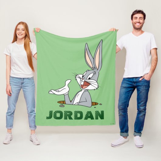 WAT IS ER AAN DE HAND, DOC?™ BUGS BUNNY™ Konijnenh Fleece Deken (In situ)