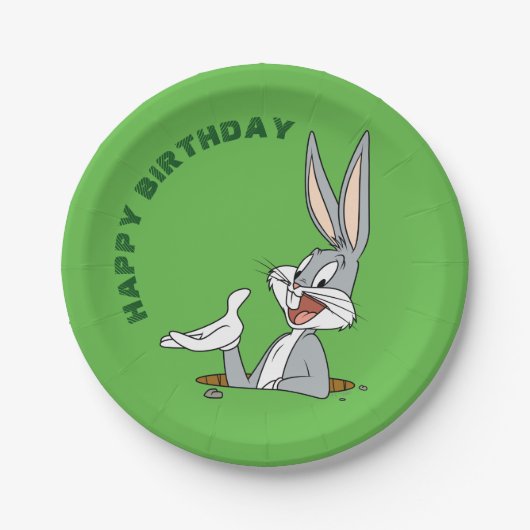 WAT IS ER AAN DE HAND, DOC?™ BUGS BUNNY™ Konijnenh Papieren Bordje (Voorkant)