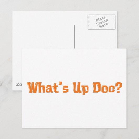 Wat is er aan de hand Doc Gifts Briefkaart (Voorkant / Achterkant)