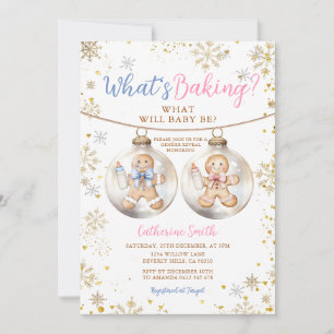Wat Is Er Aan De Hand Gebakken Gemberkoek Ornament Kaart