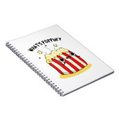 Wat is er aan de hand Grappige Popcorn Punt  Notitieboek (Rechterzijde)
