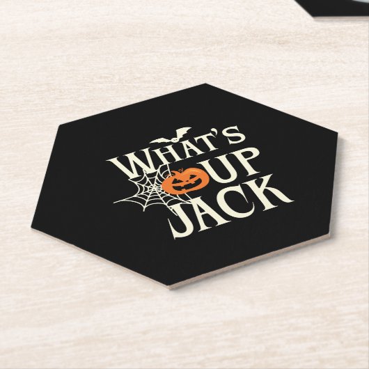 Wat is er aan de hand met Jack Halloween Kartonnen Onderzetters (Schuin)