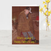 Wat is er aan de hand, pap ?Happy Vaderdag ! Kaart (Gele Bloem)