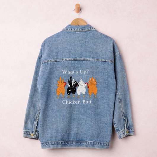 Wat is er aan de kont? | Grappig Denim Jacket (Hangar)