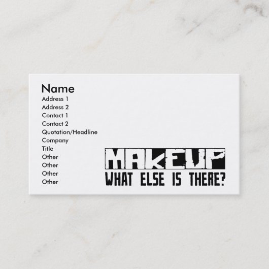 Wat is er anders? visitekaartje (Voorkant)