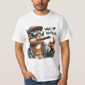 Wat is er broer Eekhoorn Roken Sigaar T-shirt (Voorkant)